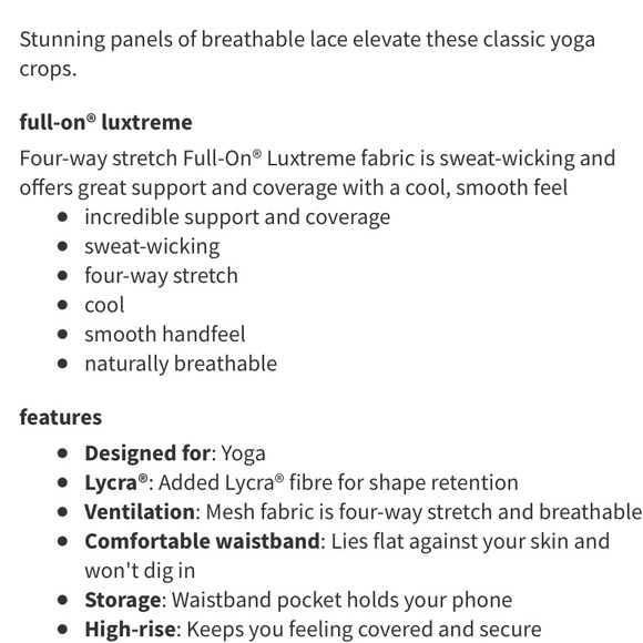 RARE▪️Lululemon▪️Wunder Under Hi-Rise Crop *Lace* - Picture 10 of 10